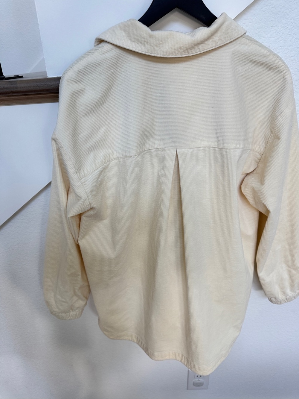 Anthropologie Maeve- butter yellow Corduroy Utility Shacket - Picture 3 of 3